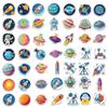 50 Cartoon Hand-drawn Planet Graffiti Stickers Personalized Decorative Guitar Notebook Suitcase DIY Waterproof Stickers