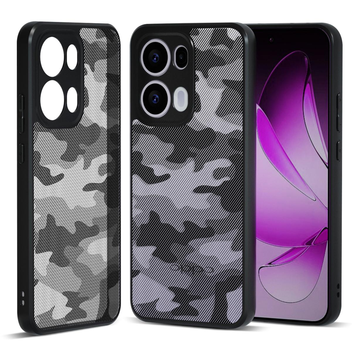 

IBMRS For Oppo Reno13 Pro 5G Case TPU+PC Heavy Duty Shockproof Phone Cover Artistic Camouflage
