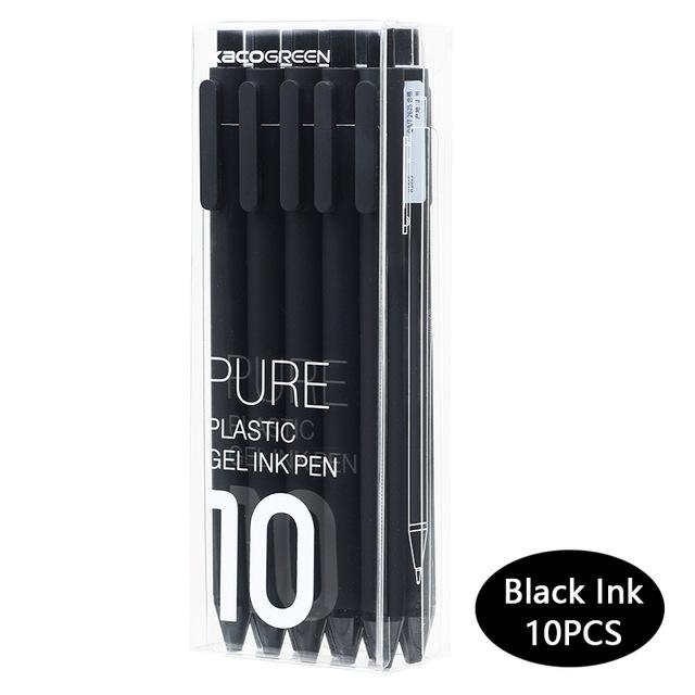 10pc Original Kaco Pen 0.5mm Gel Pen Signing Pen Core Durable Signing Pen Refill Smooth School OfficeWriting Stationery Supplies