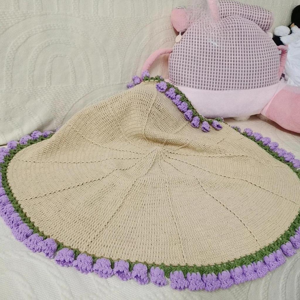 Bouquet Blanket Crochet DIY Thread Set Craft Knitting Set Crafts Creative Handmade Elegant Crochet Starter Kit