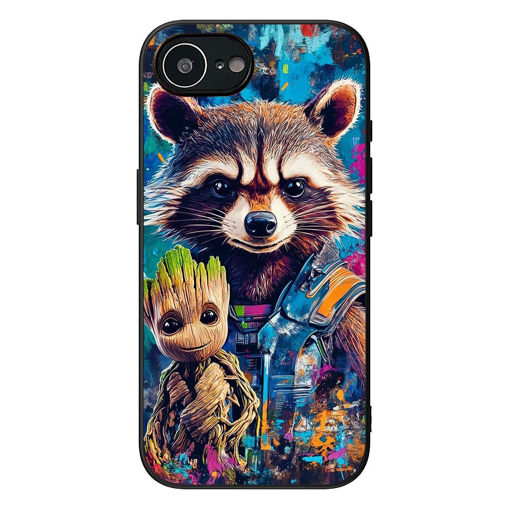 

Cover Guardians of the Galaxy Marvel Groots for Apple iPhone 17 16 Plus 13 12 Pro Max Mini X XR ProMax 16E 15+ 16Plus Air Case iPhone Air