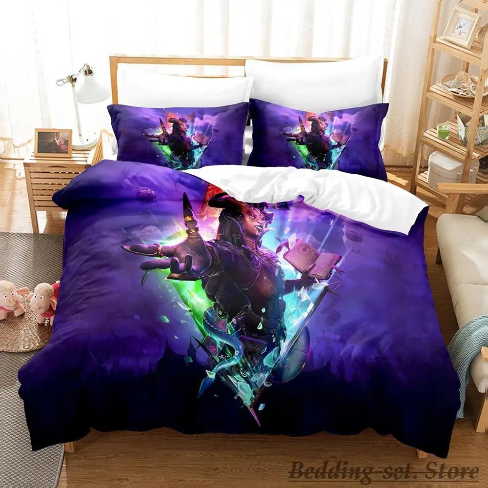 Game Tiny Tina's Wonderlands Bedding Set Single Twin Full Queen King Size Bed Set Adult Kid Bedroom Duvetcover Sets Anime