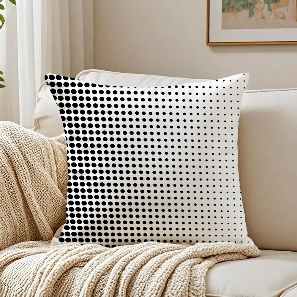 Modern Pattern Art Dot texture Cushion Cover Linen Pillowcase Soft for Sofa Bed Home Room Decor