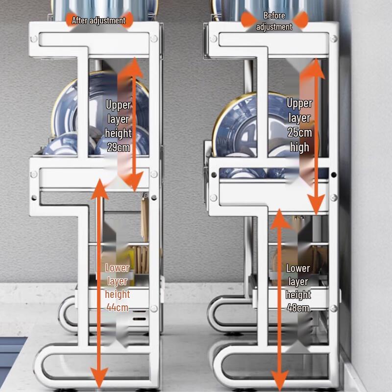 Extendable Kitchen Storage Rack