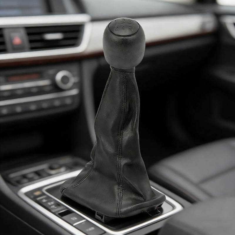 Auto Part for Seicento 1998-2010 Gear Shifter Knob And Leather Gaiter 735249804 Shifter Knob Gaiter Set Easy Installation