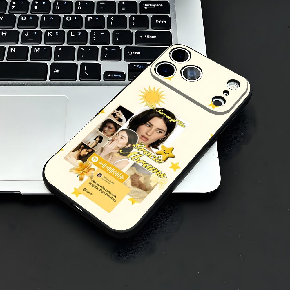 Singer G-Gracie Abrams Phone Case For IPhone 17 Air 16 E Pro Max 15 14 13 Mini 12 Pro 11 Max Plus Black Soft Shell