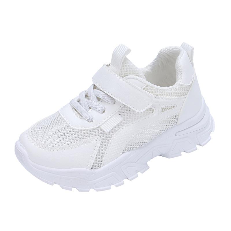 

Детская спортивная обувь 2025 весна и лето новая девочки универсальная дышащая белая обувь папы мальчики повседневная маленькая белая обувь 37