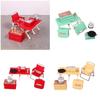 Interactive Doll House Scene Decoration Set With Collapsible Furniture Table Chair For Realistic Camping Scene Setting