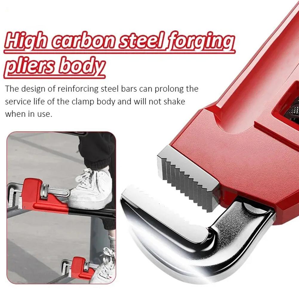 Multifunctional Pipe Pliers 14-inch German Pipe Pliers Universal Throat Pliers Straight Handle Style Quick Water Pipe Wrench