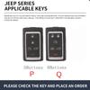 Zinc Alloy Silicone 5/6 Buttons Car Remote Key Cover Shell Key Protection for Jeep New Grand Cherokee 2021 2022 2023 Accessories