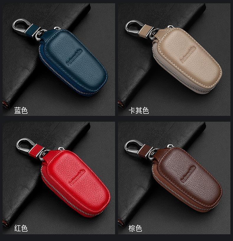 T15Leather For BMW M E34 E36 E60 E90 E46 E39 E70 F10 F30 X5 X6 M3 M5 M6 E71 F01 F02 F87 Car Key Bag Multifunction Organizer Wallet