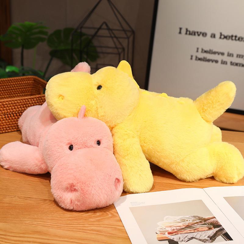 Cartoon Solid Color Dinosaur Doll Creative Children's Toy Plush Doll Birthday Gift