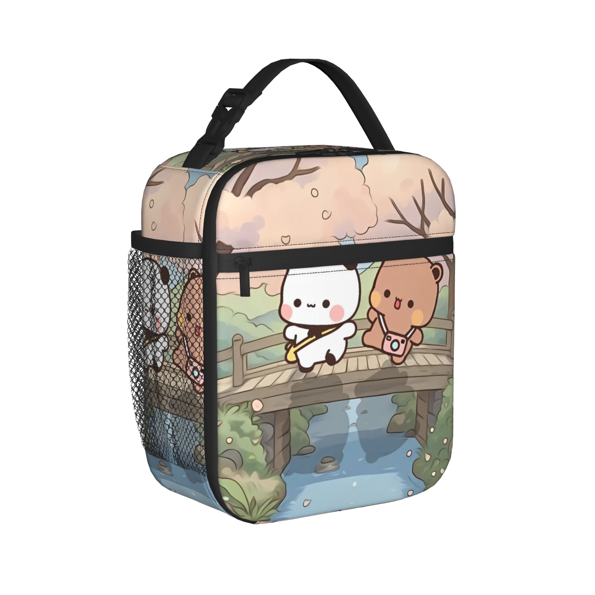Bear Cartoon Cute Bubu Dudu Thermal Insulated Lunch Bag for Travel Portable Food Bag Thermal Cooler Lunch Boxes One Size