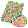 DIY Synthetic Leather Fabric Flowers Florals Printed Imitation Embroidery Faux Leather Shoes Imitation Embroidery