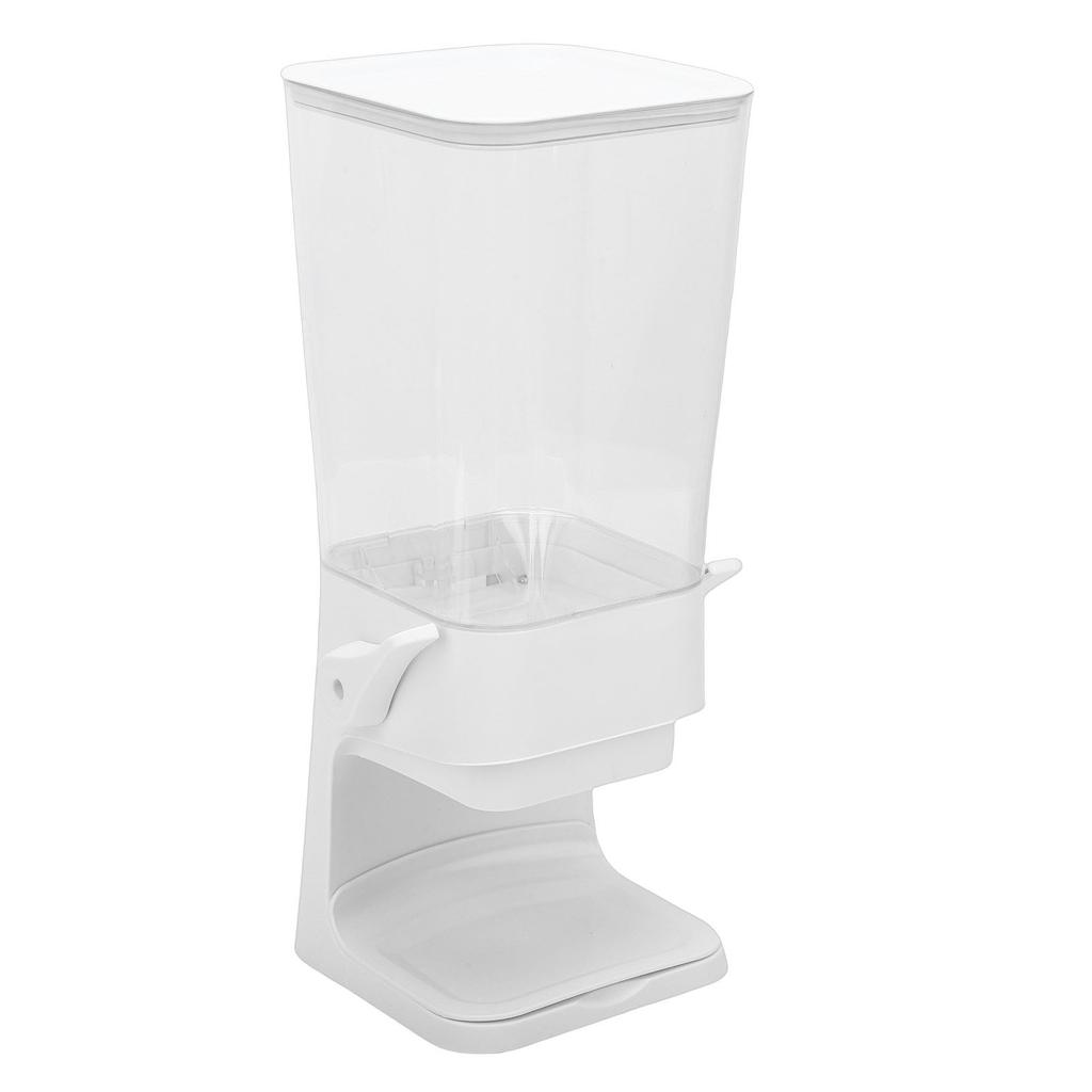 Cereal Dispenser 5.5L Large Capacity Adjustable Multifunctional Snack Nut Candy Dispenser for Kitchen White