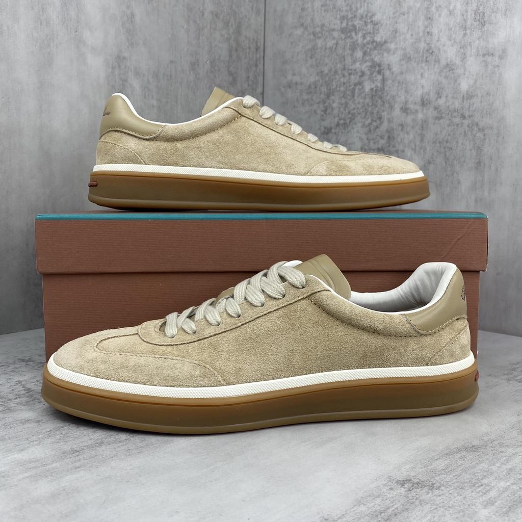 Holiday Gift Luxury Shoes Casual Sneakers Handmade Unisex Style Leather Upper Calfskin Lining Oxford Sole Breathable Non-slip