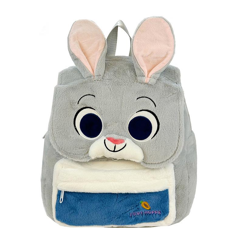 Zootopia Backpack, Stylish Casual Travel Backpack, Cute Large Capacity Plush Backpack 0174