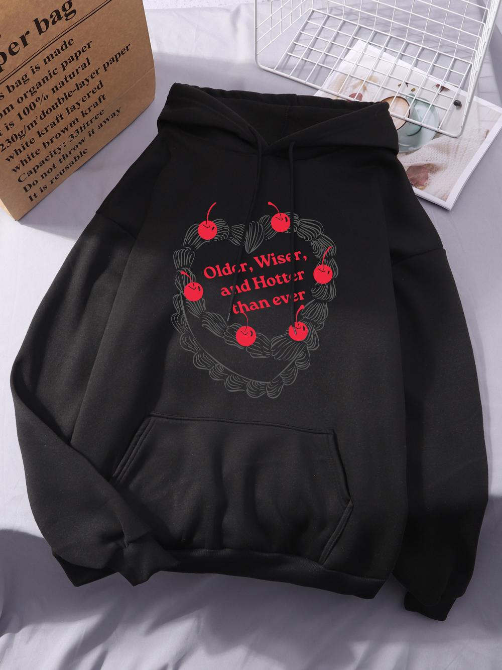 

Birthday Cake Printing Hoodies Womens Comfortable Loose Sweatshirts Winter Fleece Warm Pullovers Basics Casual Womans Clothes 2XL