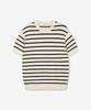 Tienjiti W Striped Button Knit (Ivory) Tnsw6E205I2