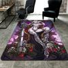 Gothic Skull & Bat Rug Floor Mat for Living Room or Bedroom Soft and Comfortable Carpet a Gift for Birthday and Holiday.SFF0917306