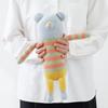 Raw Wool Knitting Kit Amigurumi #4-8 Bear in Striped Clothes