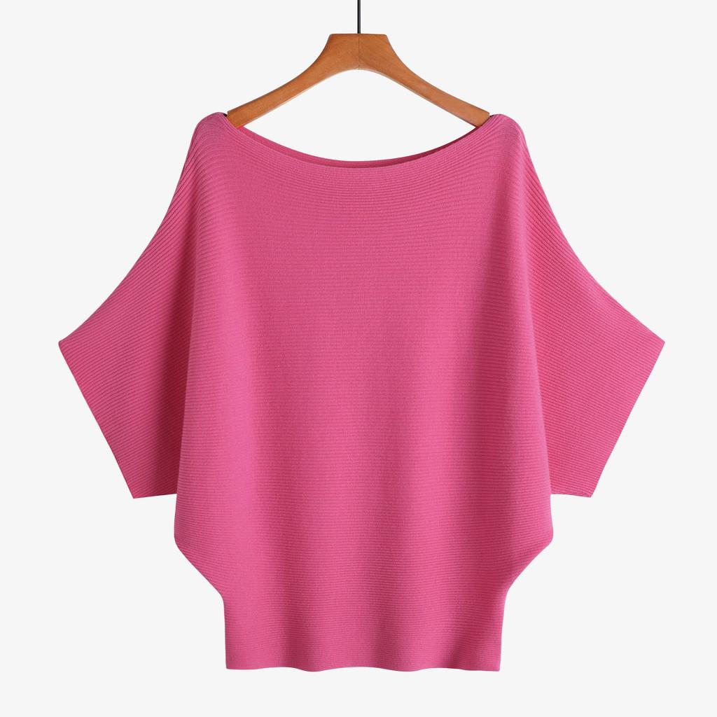 Loose Batwing Sleeve Tops In Multiple Colors