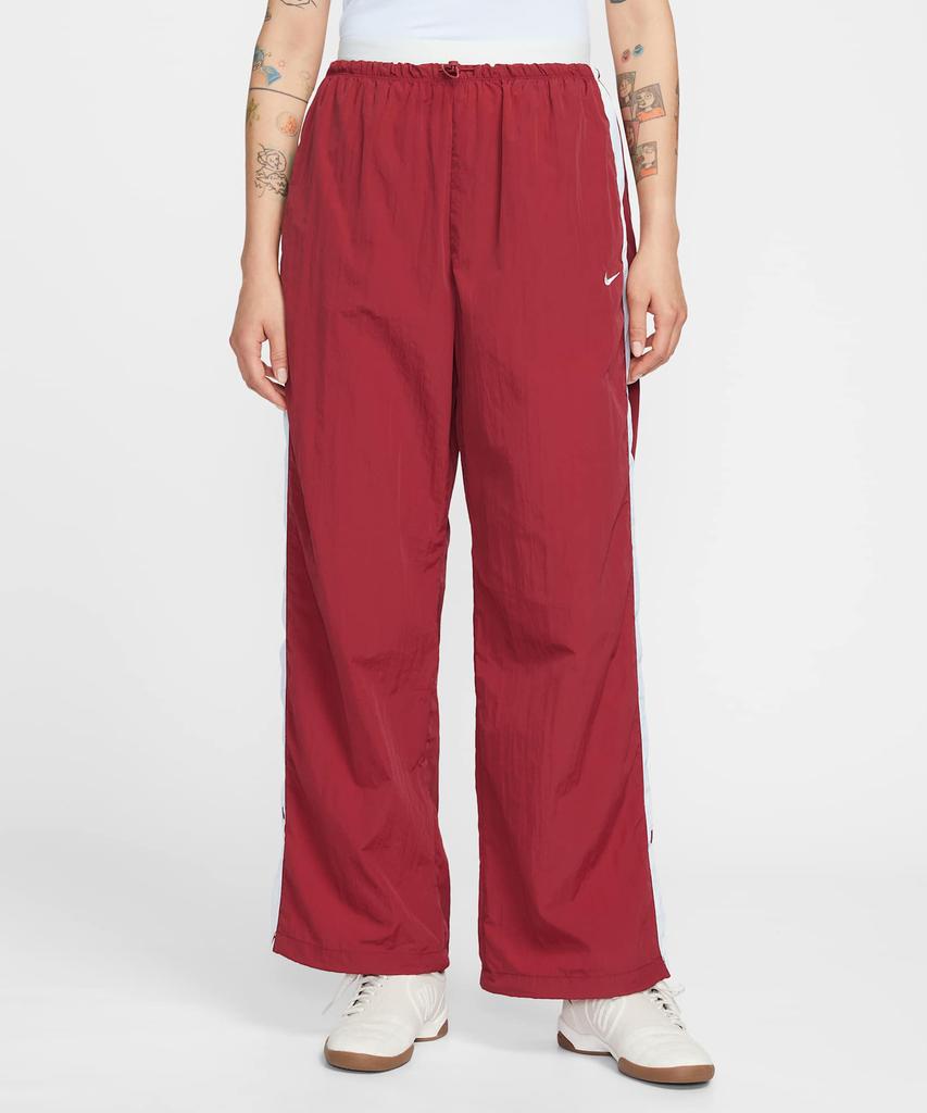 NIKE Sportswear Loose Fit High-Waisted Parachute Pants W - Team Crimson:Chalk:White:Chalk / If0335-613