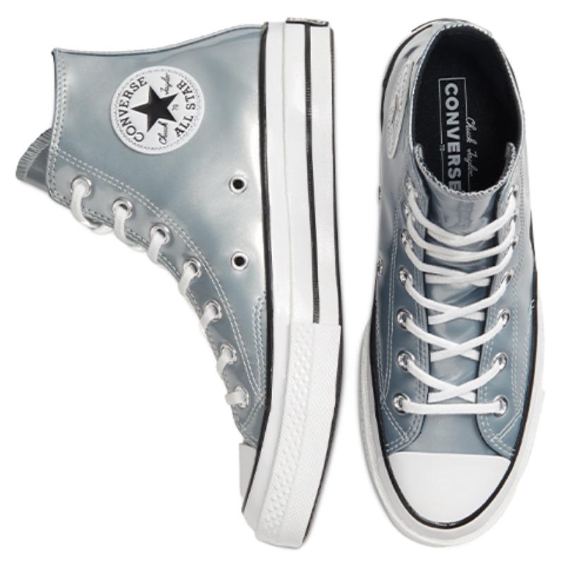 Converse Chuck Taylor 1970er Vintage High Top Canvas Damen Silber