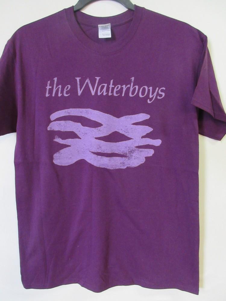 THE WATERBOYS OFFICIAL MERCH 2013 PURPLE LOGO BAND CONCERT MUSIC  LARGE Unisex T-Shirt XXXXL