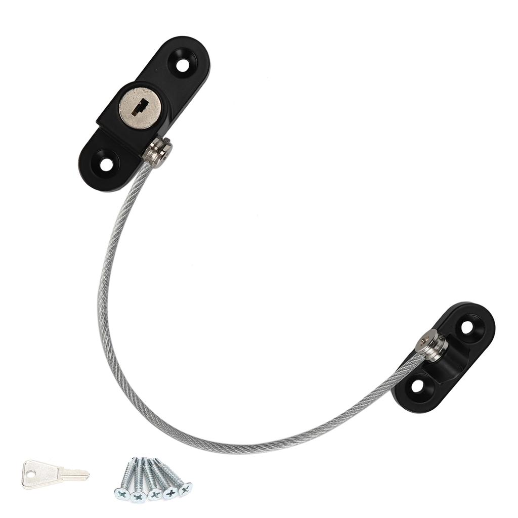 Professioneller Altersschutz Fenstersicherheitsschloss Kindersicheres Fenster-Türschloss Schwarz