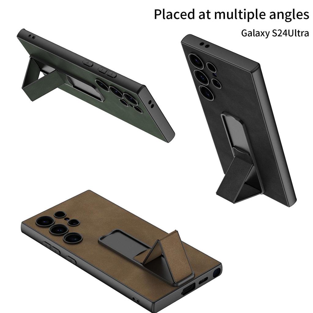 Samsung S24 Ultra Phone Case with Folding Stand - Drop-proof, Compatible with S24/S24 Plus.