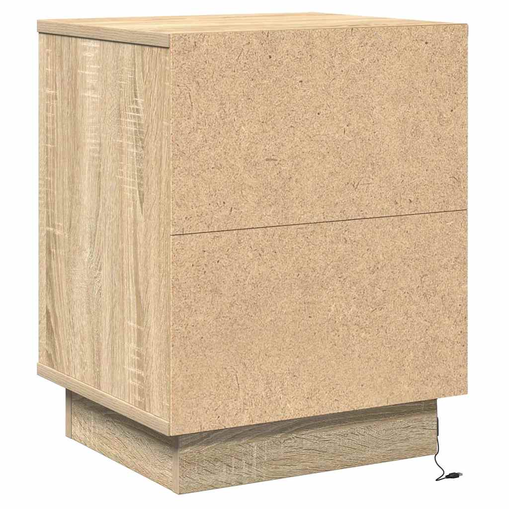 Nightstand 2 pcs Sonoma Oak 39 x 34.5 x 50 cm engineered wood