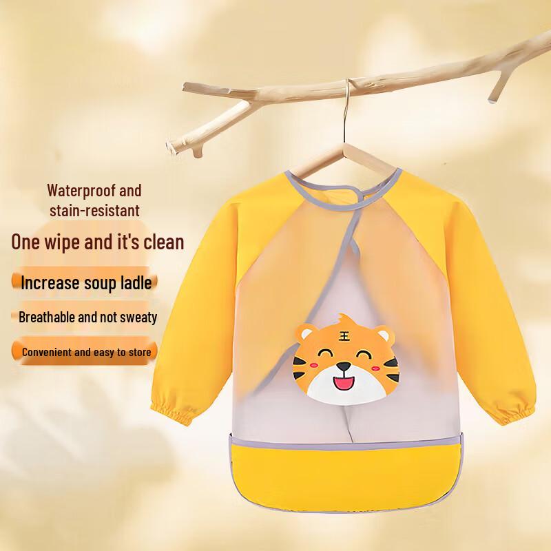 HOY BELL Children s Waterproof Long-Sleeve Feeding Smock