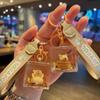 Transparent Capybara Quicksand Bottle Keychain Quicksand Bottle Capybara Key Chain  Birthday Gift
