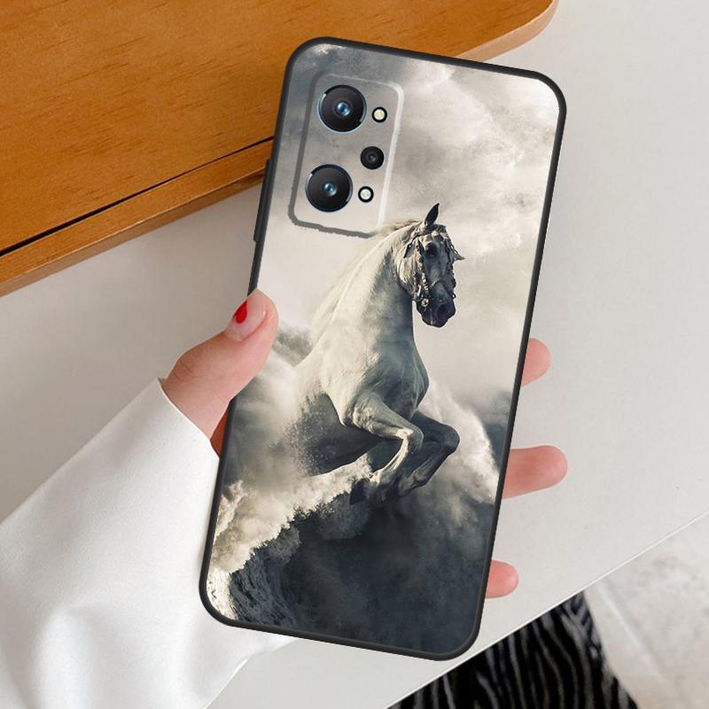 Running Horses Animal For Realme 15 Pro GT7 GT6 10 11 12 13 14 Pro Plus C67 C63 C61 C55 C51 C53 C35 C75 C65 Case