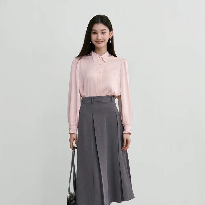 Women s Long Sleeve Business Commuter Shirt L