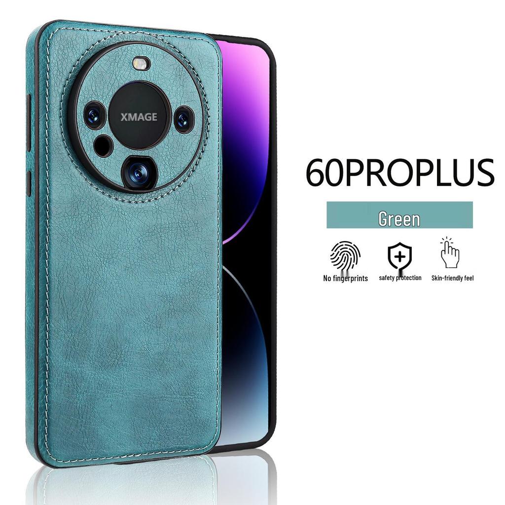 Business Style Leather Soft Shell Case for Mate60 Pro - Anti-Fall, Protective Phone Cover