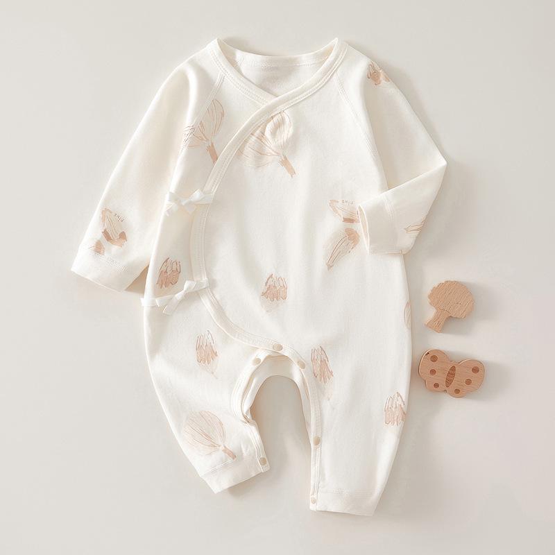 Autumn Long Sleeve Butterfly Newborn Bodysuit - All Seasons Baby Crawling Outfit
