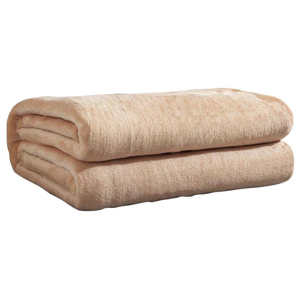 Flannel Solid Color Blanket Multifunction Coral Fleece Blanket Comfortable Lunch Break Blanket for Office Bedroom