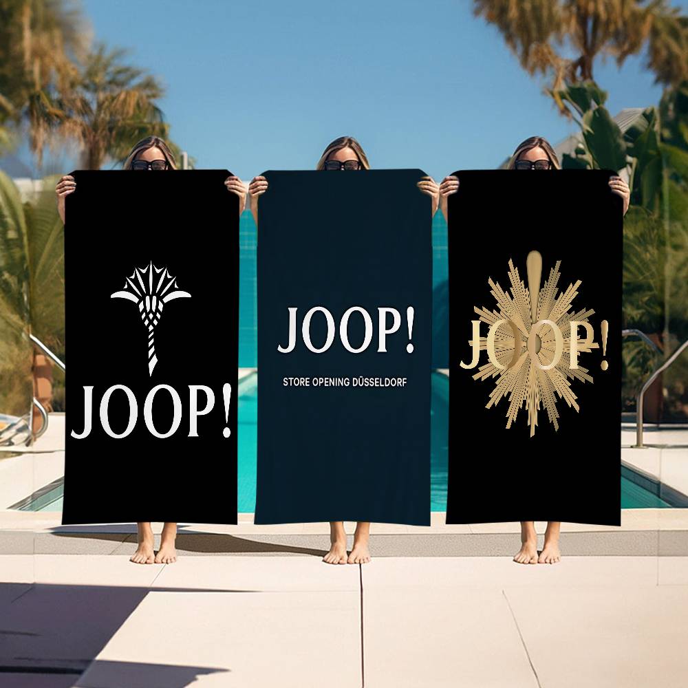 Mode Logo J-Joop.png Mikrofaserdecke Schnelltrocknende Strandtücher Übergröße Druck Super Saugfähige Pooltuchdecke
