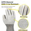 13G  High Quality Cut Resistant Yarns PU Palm Coated Level 5 Cut Proof Protection Anti-cut Safety Work Gloves