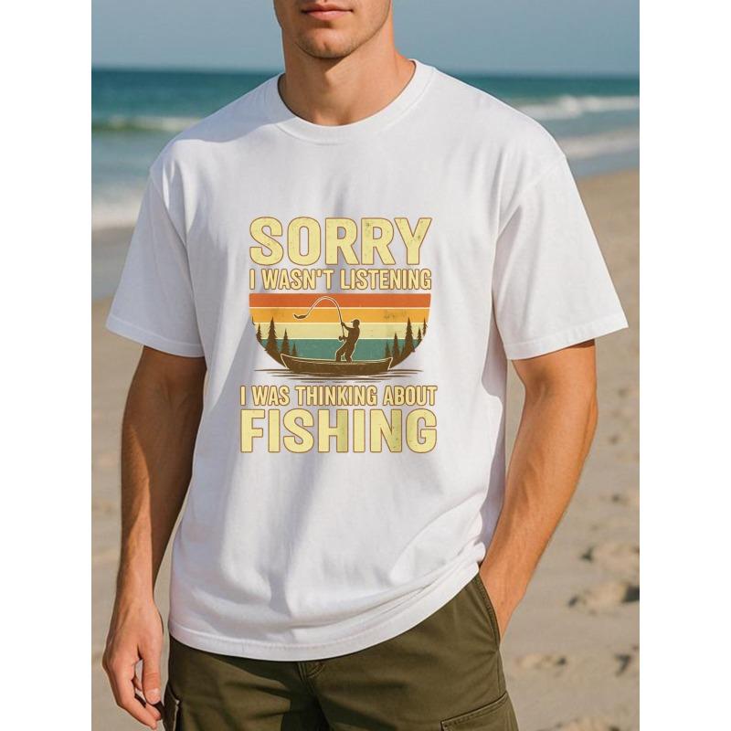 European Sizes The Ultimate Voice of a Fisherman T-shirt, Declaring Your Ultimate Hobby with Humor and Beautiful Scenery