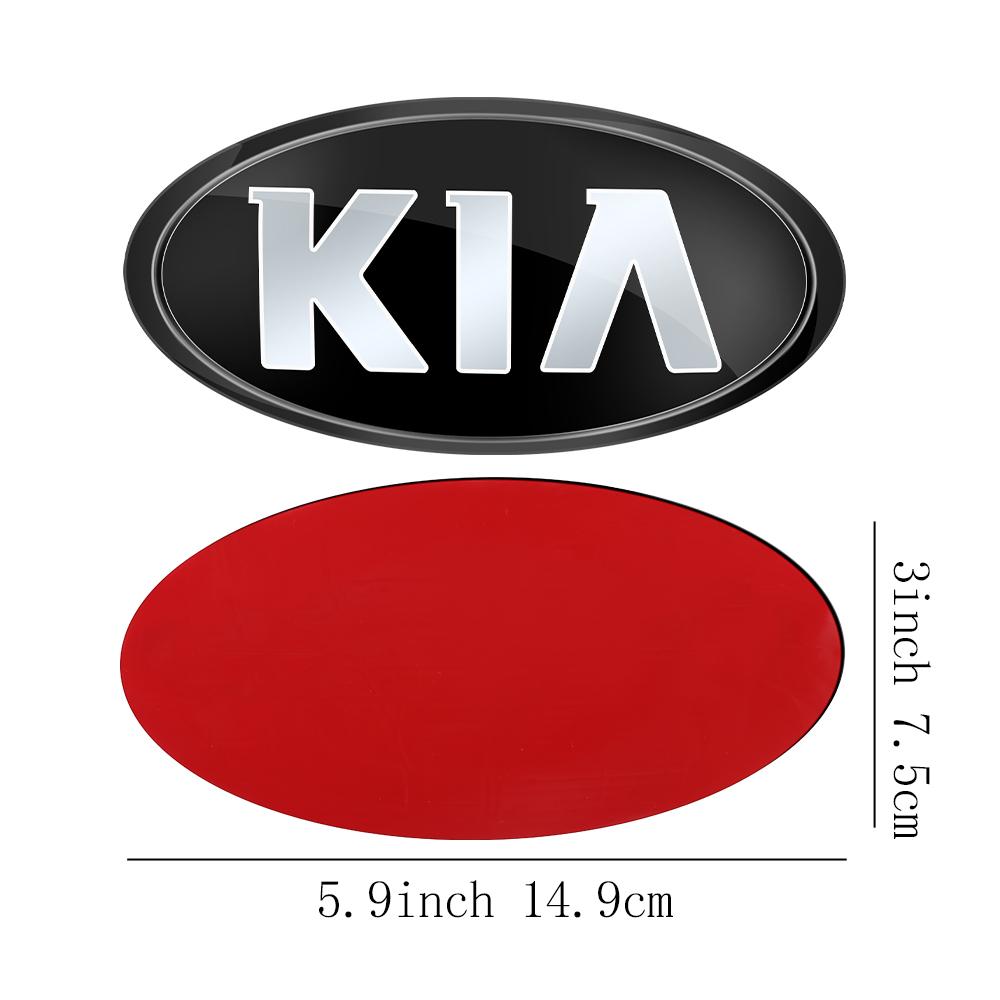 1 Stück Auto Frontklappe Emblem Heckklappe Abzeichen Aufkleber für Kia Rio Picanto Sportage Niro Morning Ceed Optima Seltos Sorento Cerato