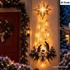 Light Up Angel Wall Lamp, Luminous Wing Resin Wall Decor, Christmas Star Scene Ornament, Festive Atmosphere Home Decoration Gift