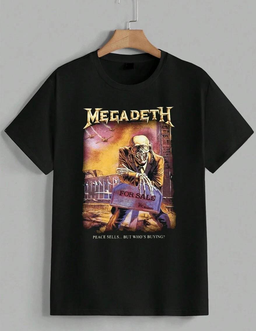 Megadeth T-Shirt Peace Sells But Who s Buying Album Cover Heavy Metal Tee Unisex XXL