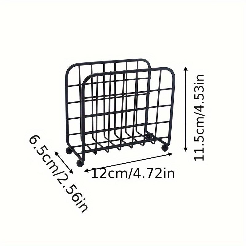 

1pc Vintage Metal Mesh Napkin Holder-Freestanding Tissue Dispenser for Kitchen,Country Style Tabletop Organizer with Black Frame