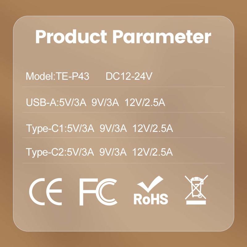 90W USB Car Charger 3 Ports Dual PD30W QC3.0 Super Fast Charging Power Adapter Universal Car Phone Charger For iPhone 17 16 Pro