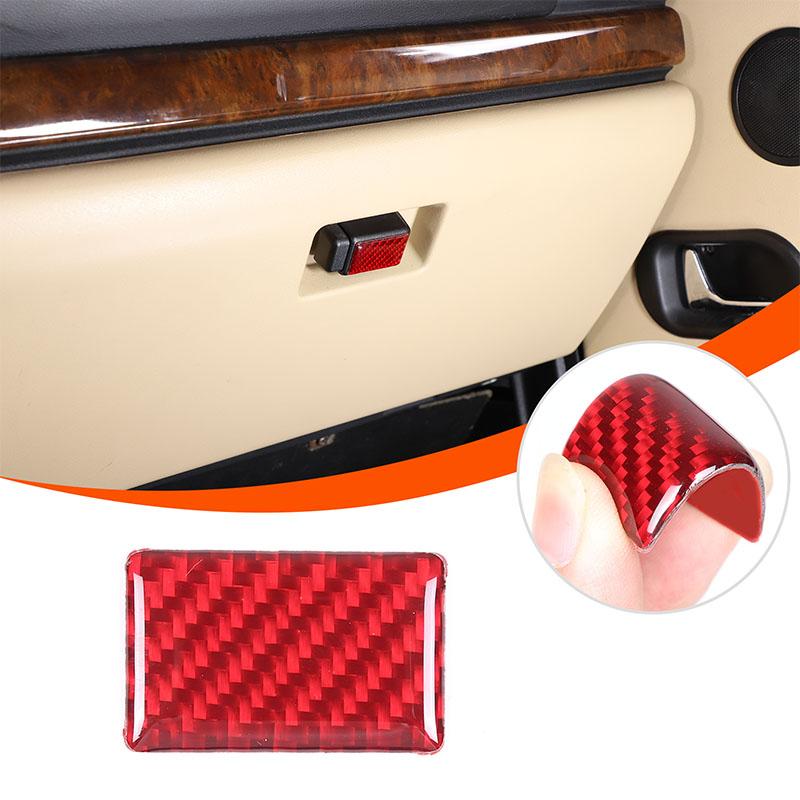 

For Land Rover Discovery 2 LR2 1998-2003 Red Carbon Fiber Interior Dashboard Console Gear Shift Panel Decoration Cover Stickers