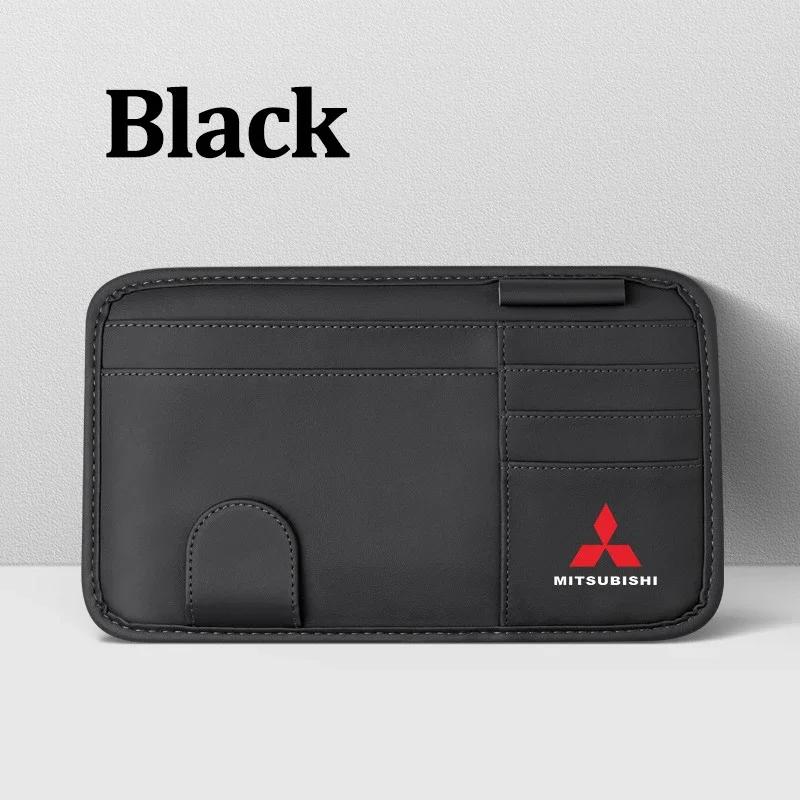 

Car Glasses Clip Sun Visor Storage Bag for Mitsubishi Lancer Outlander Pajero L200 ASX Eclipse Ralliart EVO Starion Galant