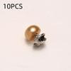 10PCS Easy Remove Pearl Button Pins Safety Decor Buttons for DIY Shoes Hats Prom Outfits Clutches Handmade Crafts